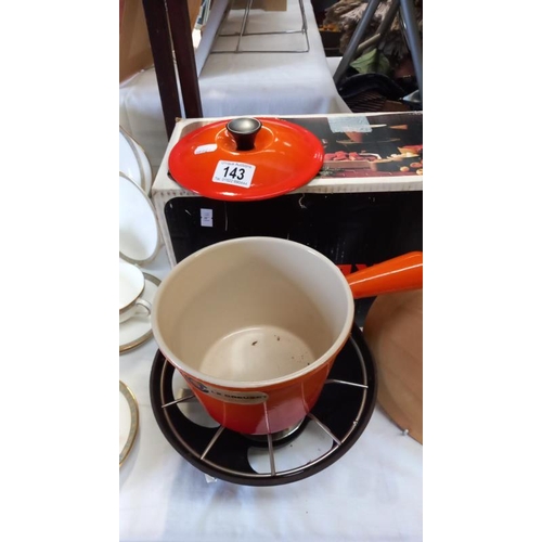 143 - A Le Creuset fondue set