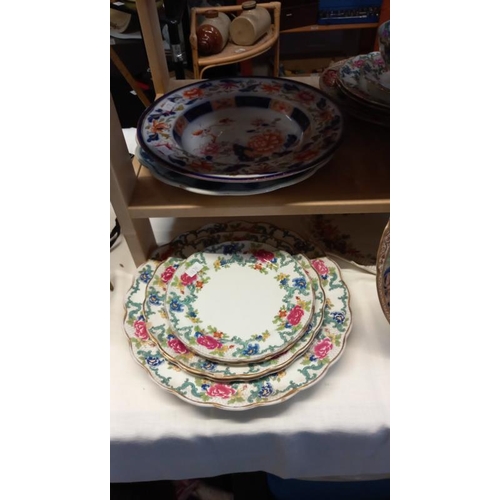 152 - A quantity of Booths floradora plates and other 19th/20th century plates