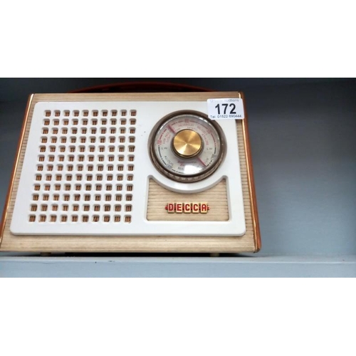 172 - A Vintage Decca radio