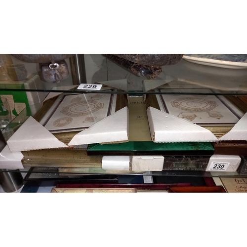 230 - A good selection of new & old stretched picture frames