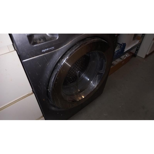 271 - A Samsung WD906U45AGD eco bubble 9/6kg Sliver washing machine - Collection Only