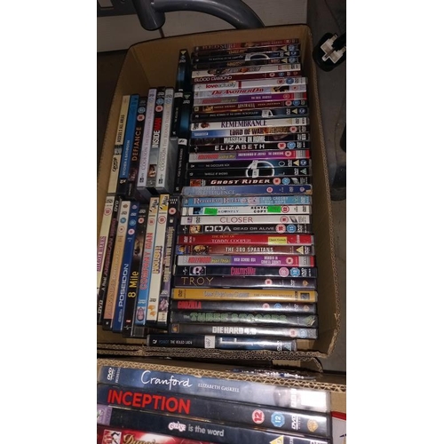 304 - 3 boxes of DVDs - Collection only