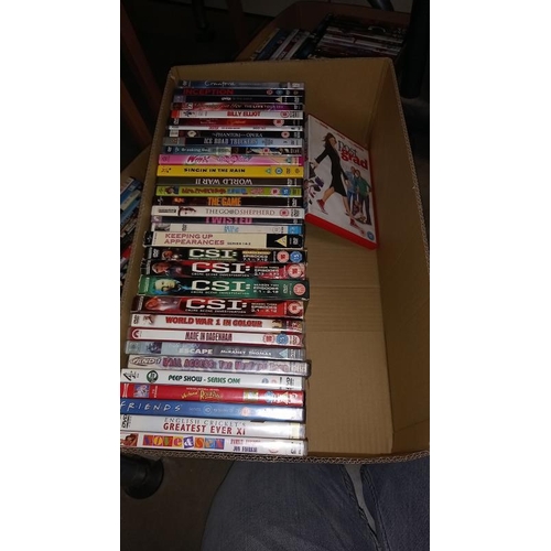 304 - 3 boxes of DVDs - Collection only