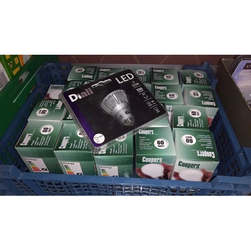 317 - A selection of boxed light bulbs and a quantity of blank cassette tapes - Collection only