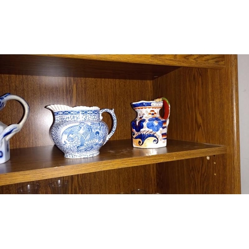 331 - A early 20th Century Princess Royal Prince of Prussia jug and Adams Blue & White Jug, Imari pattern ... 