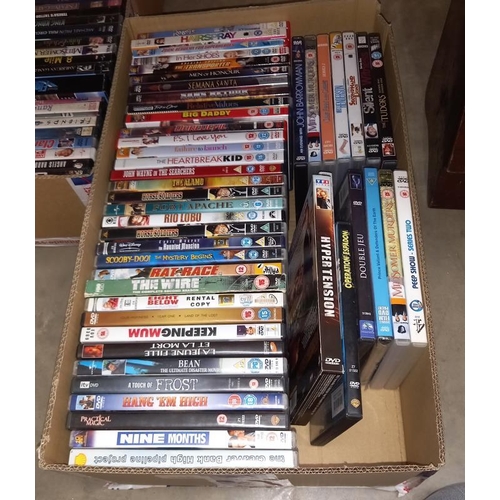 345 - 2 boxes of DVDs - Collection only