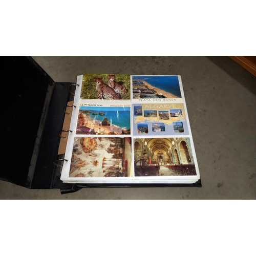 353 - 2 albums of mostly colour postcards or Cornwall, Wales, Devon etc - Collection only