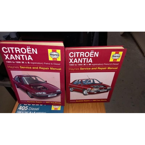 355 - A quantity of Haynes manuals including Mercedes-Benz C-Class