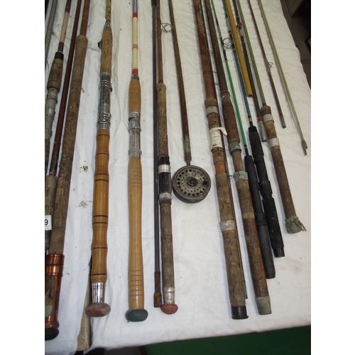 1099 - A good collection of fishing rods