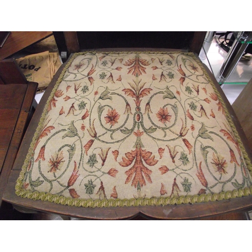 1154 - An Edwardian inlaid hall chair with art nouveau inlaid ovals