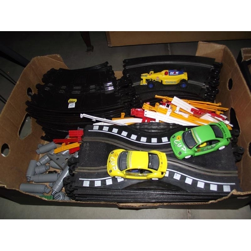 1100 - A large lot of Scalextric including cars (2 boxes) COLLECT ONLY