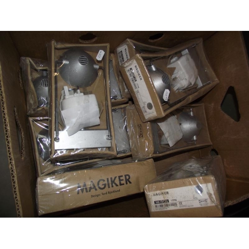 1101 - 8 boxed Ikea magiker lamps