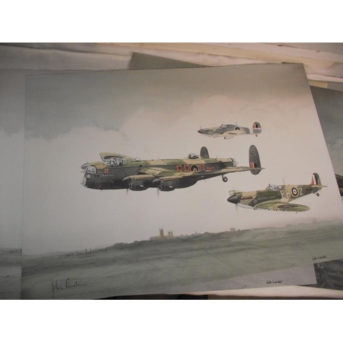 1132 - 4 fabulous aircraft prints by John Larder