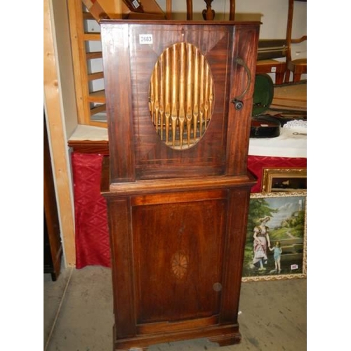 2683 - A rare parlour organ by John Pistor, London, circa 1780-1800 with three barrels, bellows in good ord... 