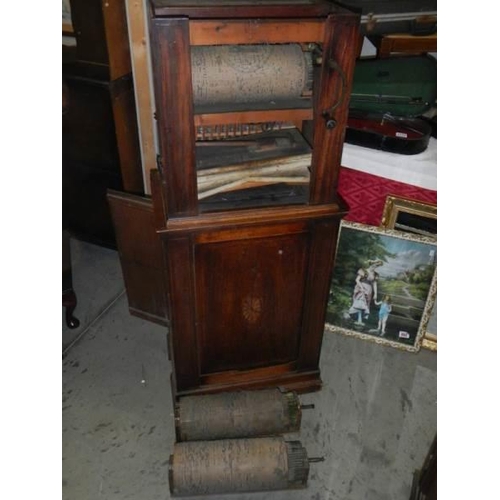 2683 - A rare parlour organ by John Pistor, London, circa 1780-1800 with three barrels, bellows in good ord... 