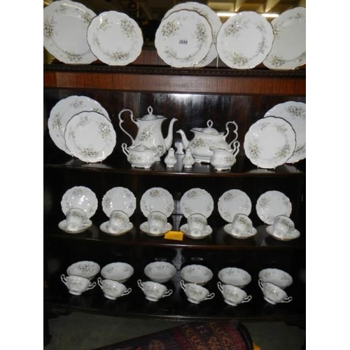 2688 - Approximately 42 pieces of Royal Albert 'Haworth' pattern tea and dinner ware, COLLECT ONLY.