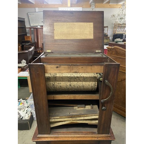 2683 - A rare parlour organ by John Pistor, London, circa 1780-1800 with three barrels, bellows in good ord... 