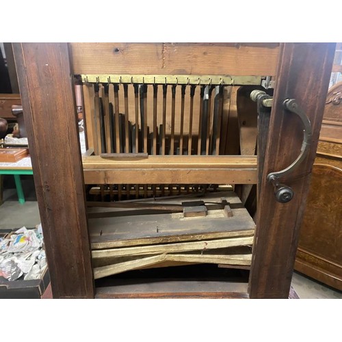 2683 - A rare parlour organ by John Pistor, London, circa 1780-1800 with three barrels, bellows in good ord... 