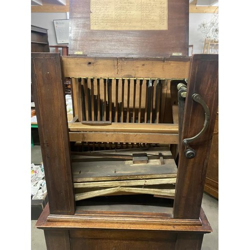 2683 - A rare parlour organ by John Pistor, London, circa 1780-1800 with three barrels, bellows in good ord... 