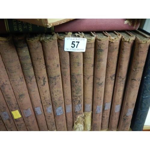 57 - A quantity of old books