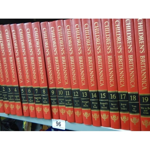 96 - Twenty volumes of Children's Encyclopaedia.