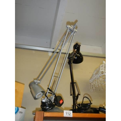 112 - Two anglepoise lamps.