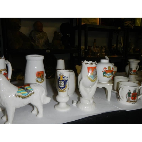 171 - A mixed lot of crested china.