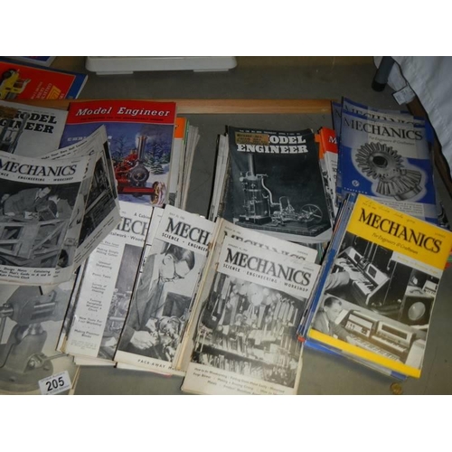 205 - A quantity of mechanics magazines.