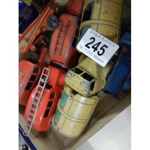 245 - A quantity of play worn die cast models.