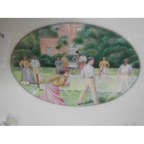 247 - A Minton oval plate from The Wimbledon collection.