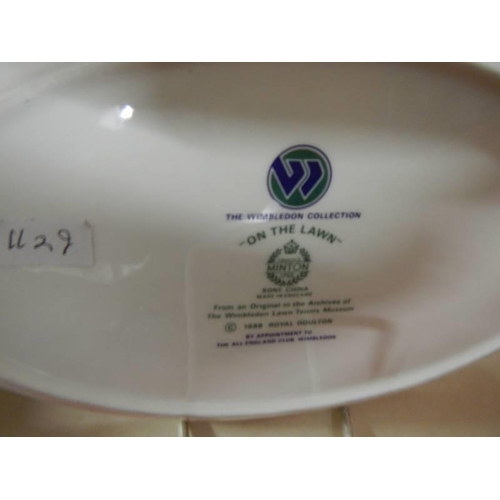 247 - A Minton oval plate from The Wimbledon collection.