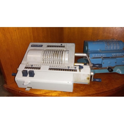 1413 - A vintage Nippon and original Odhner and a Russian calculator adding machines COLLECT ONLY