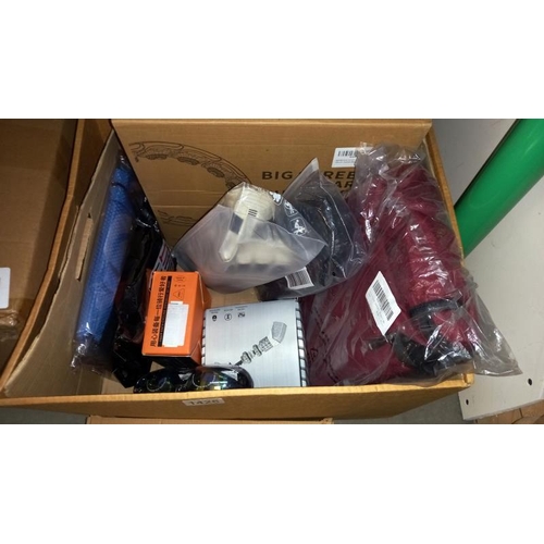 1426 - A quantity of 'new' items trek shoes, swimming goggles, football boots, backpack, smart hula hoop, w... 