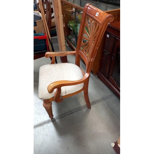 1489 - A teak carver chair, COLLECT ONLY