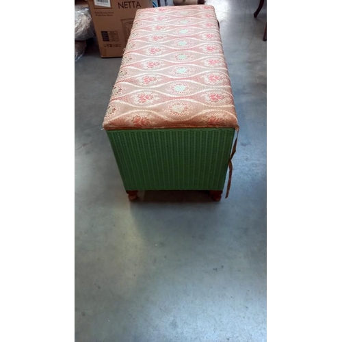 1509 - A Lloyd loom Lusty linen/blanket box, COLLECT ONLY