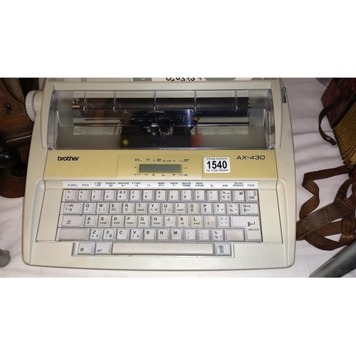 1540 - A Brother electric typewriter, COLLECT ONLY