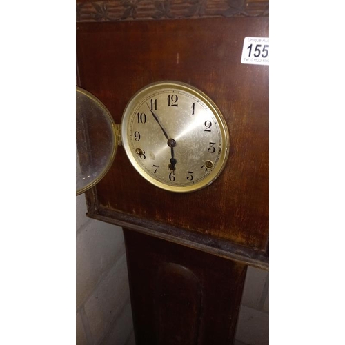 1559 - A long case clock, 143cm high, COLLECT ONLY