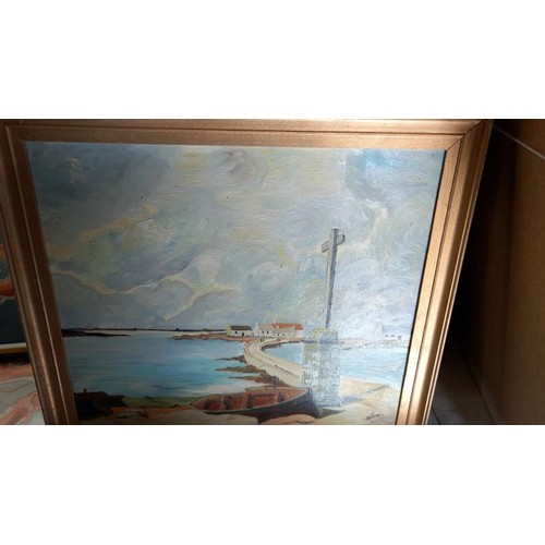 272 - A quantity of oil paintings and watercolours including landsacpes