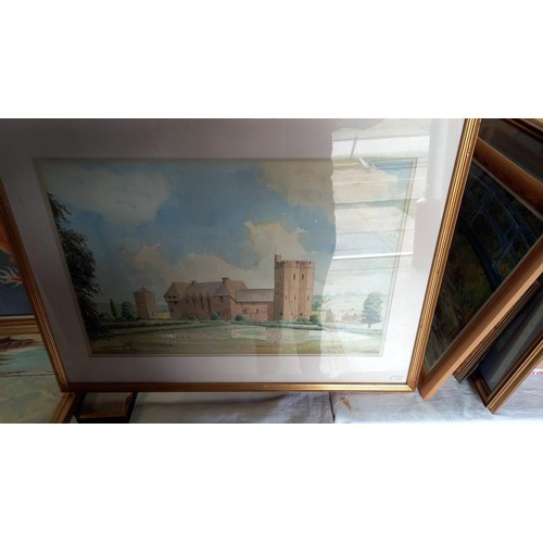 272 - A quantity of oil paintings and watercolours including landsacpes