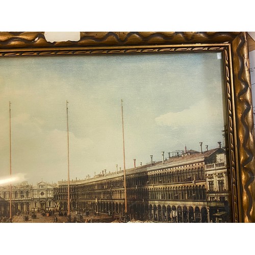 306 - 3 shelves of watercolourd and prints including early Venice scenes