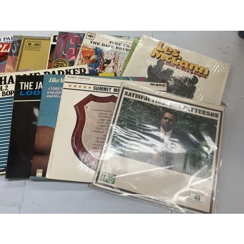 49 - 20 Jazz records in excellent conditionincluding Jazz Crusader, Charlie Parker, Monk, Coltrane etc