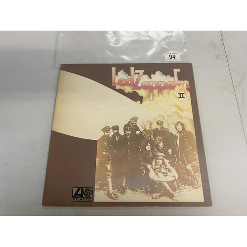 94 - Led Zeppelin II Gate / Fold Plum Lebal