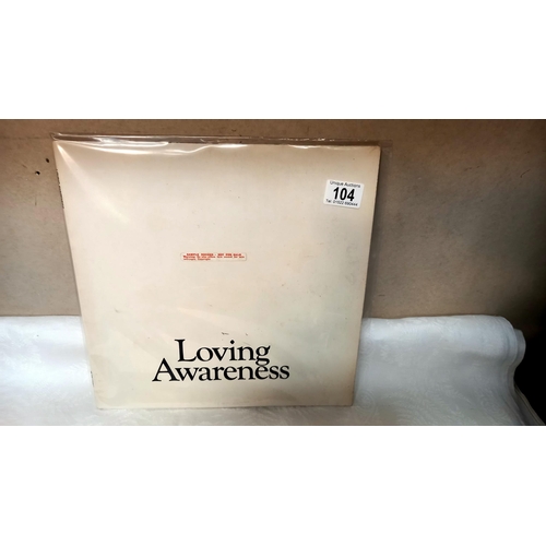 104 - Hard to find simple record, Loving awareness, rare psych prog LP, excellent condition