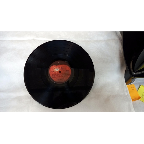 110 - The Beatles, Let it Be, Red Apple logo, deadwax, Phil & Ronnie