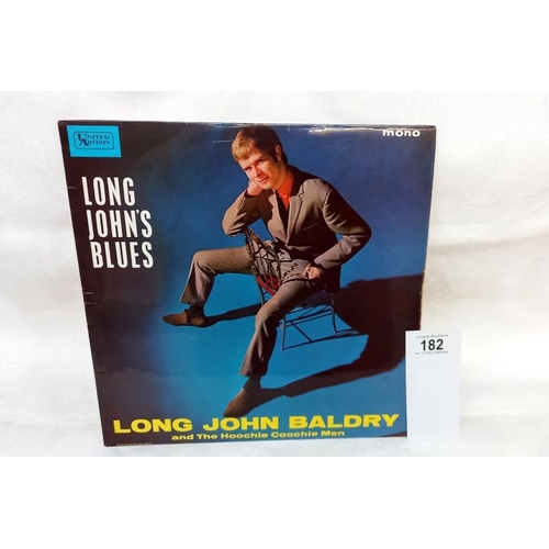 182 - Seriously rare Long John Blues, John Baldry Decca Mono 1st Press. Only in good condition