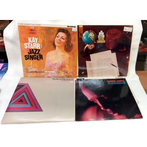 201 - Quantity of Good Jazz LPs, Jimmy Smith, Earl Kluch, Cannon Ball etc excellent condition