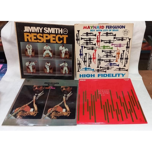 201 - Quantity of Good Jazz LPs, Jimmy Smith, Earl Kluch, Cannon Ball etc excellent condition