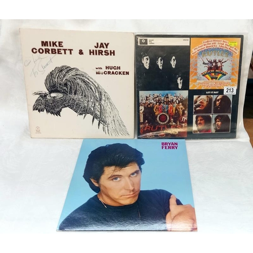 213 - 15 x Rock Pop Albums, Bryan Ferry, Poco, AF band, Rutles etc. Mostly excellent condition