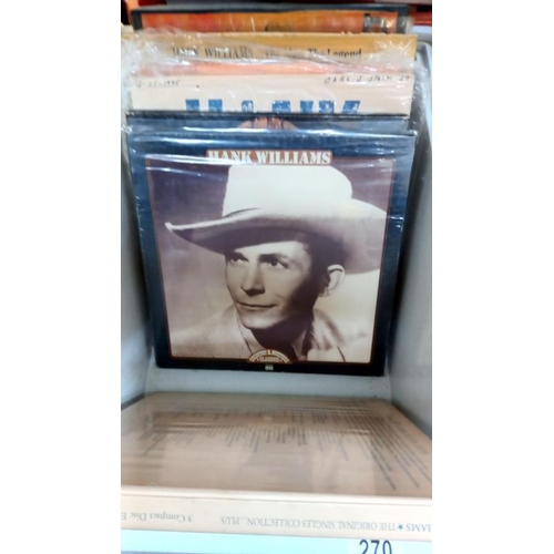 270 - Hank Williams 7 Boxes of LPs