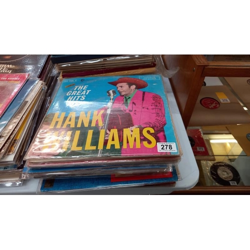 278 - Hank WIlliam LPs 30+